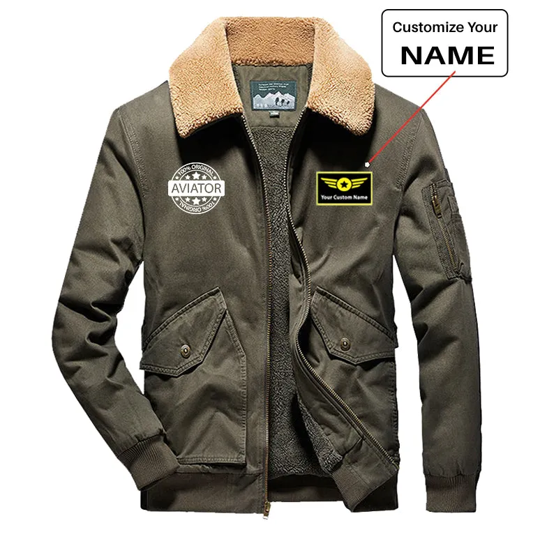 100 Original Aviator Designed Thick Bomber Jackets