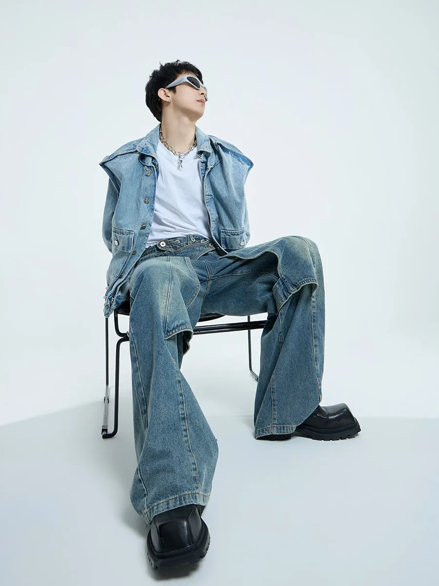 【23s September.】Design Sense Denim Jacket -L