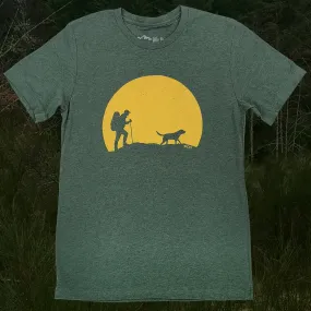 Adult Unisex Dog Hiking Graphic Tee