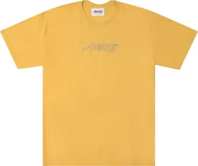 Awake NY Classic Outline Logo Short-Sleeve Tee 'Mustard', Yellow