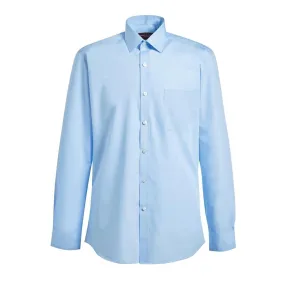 BA146-16 Brook Taverner Mens Long Sleeve Rapino Shirt Blue 16"