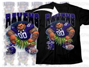 Baltimore Ravens Maui Moana Men's Graphic Png Digital Download