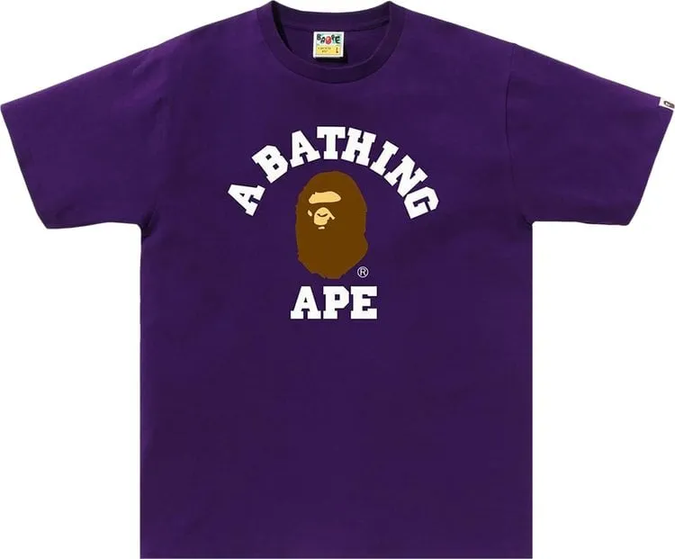 BAPE College Tee 'Purple', Purple