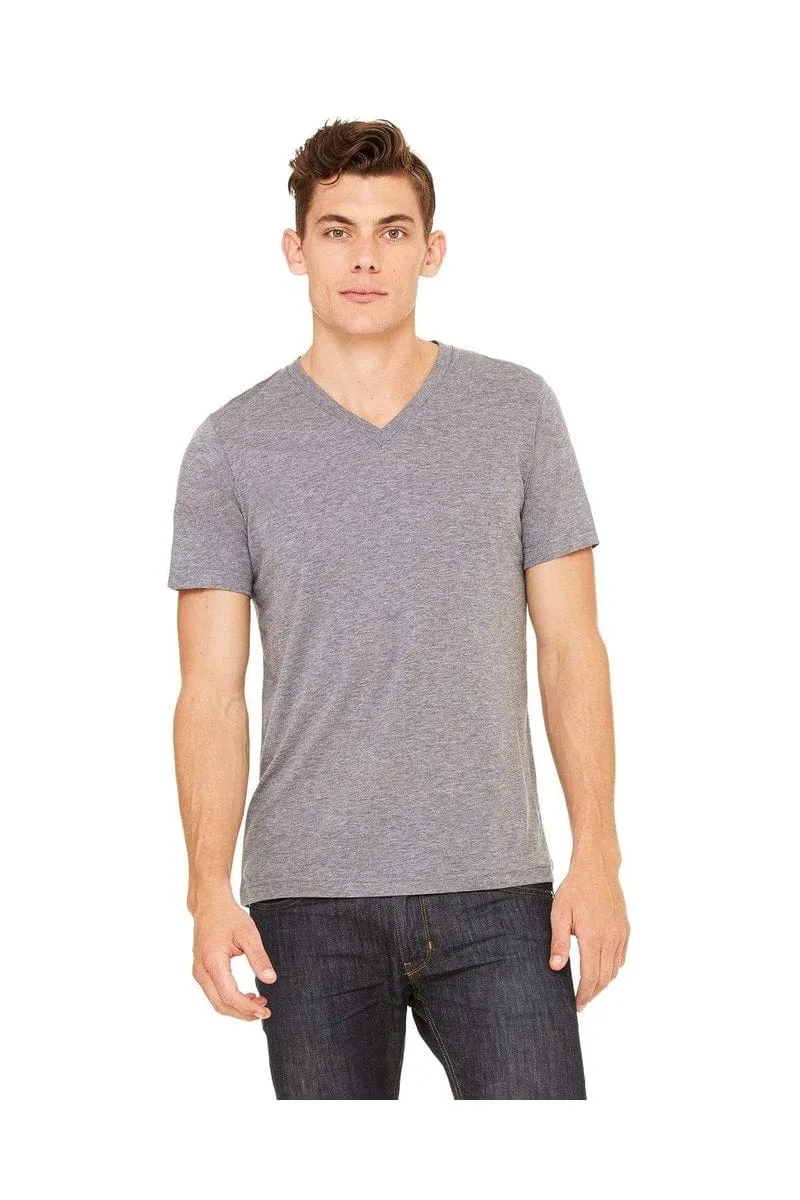 Bella Canvas 3415C: Unisex Triblend V-Neck T‑Shirt