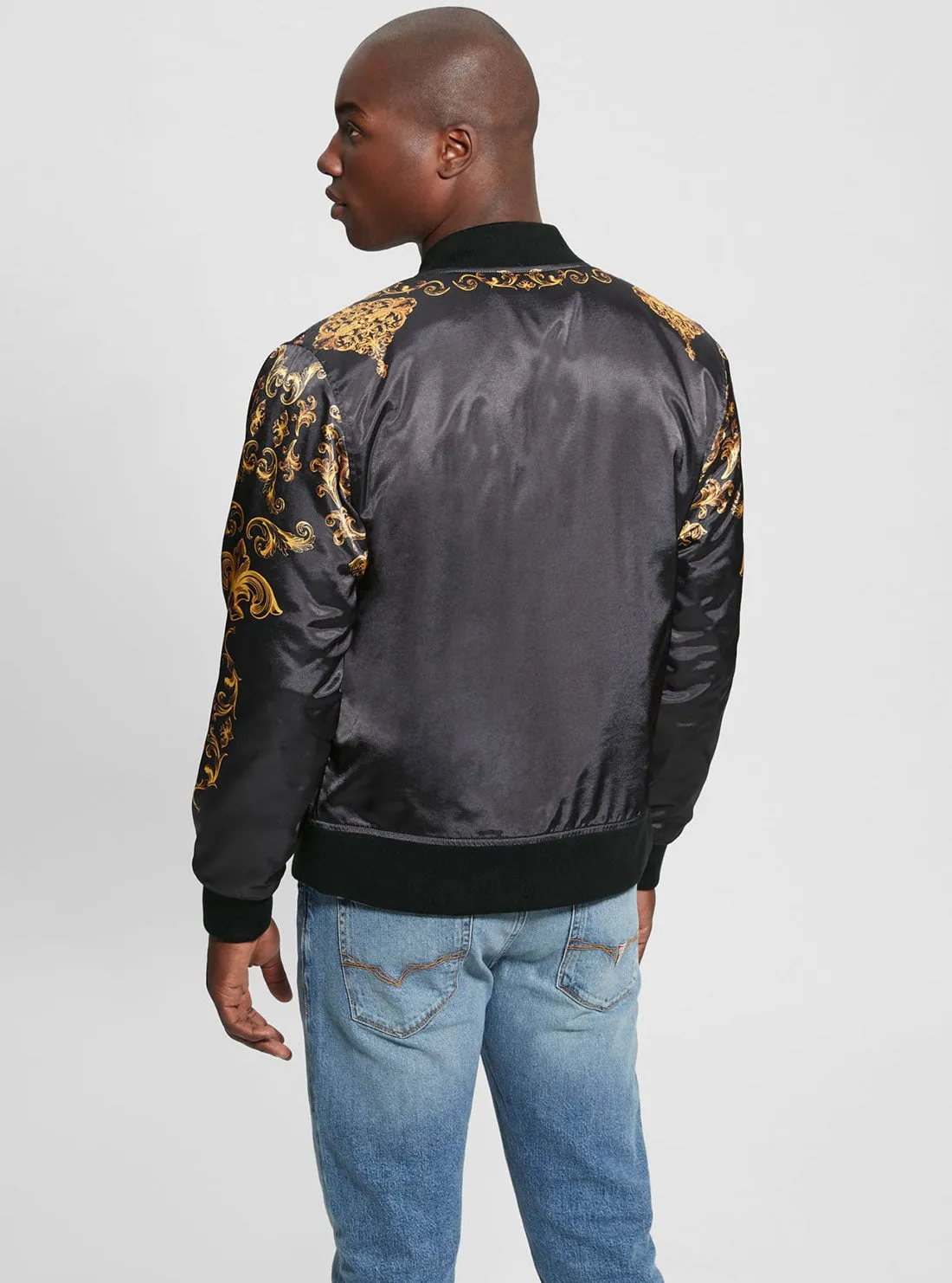 Black Irvine Royal Bomber Jacket