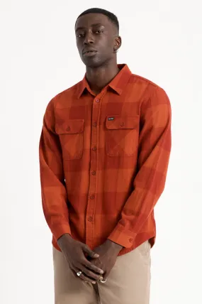 Bowery Lightweight L/S Flannel - Crimson/Aurora Red