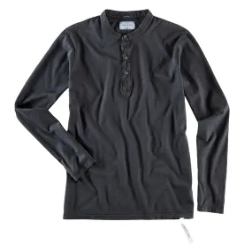 Bowery NYC Longsleeve Henley Black