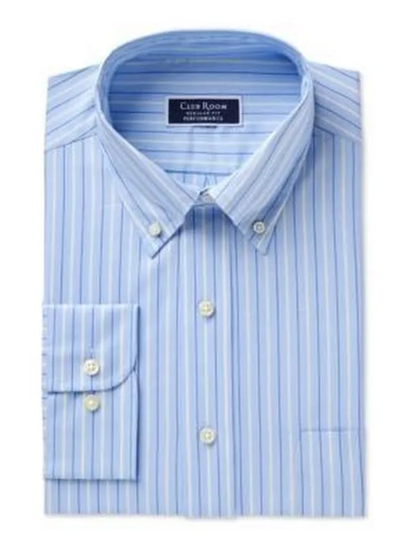 Club Room Mens Slim-Fit Pinpoint Dress Shirt