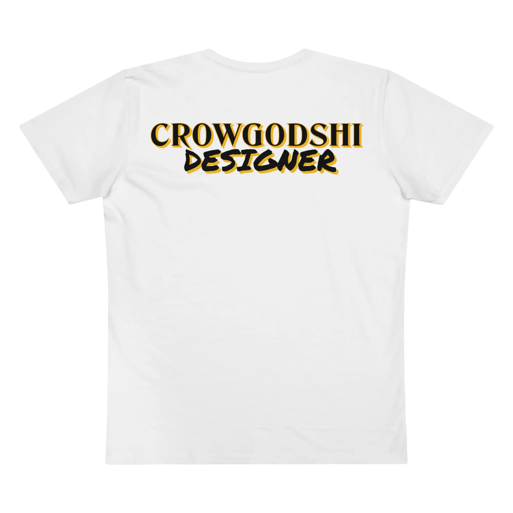 Crowgodshi Designer First Generation Men’s Presenter V-neck, GOLD LOGO