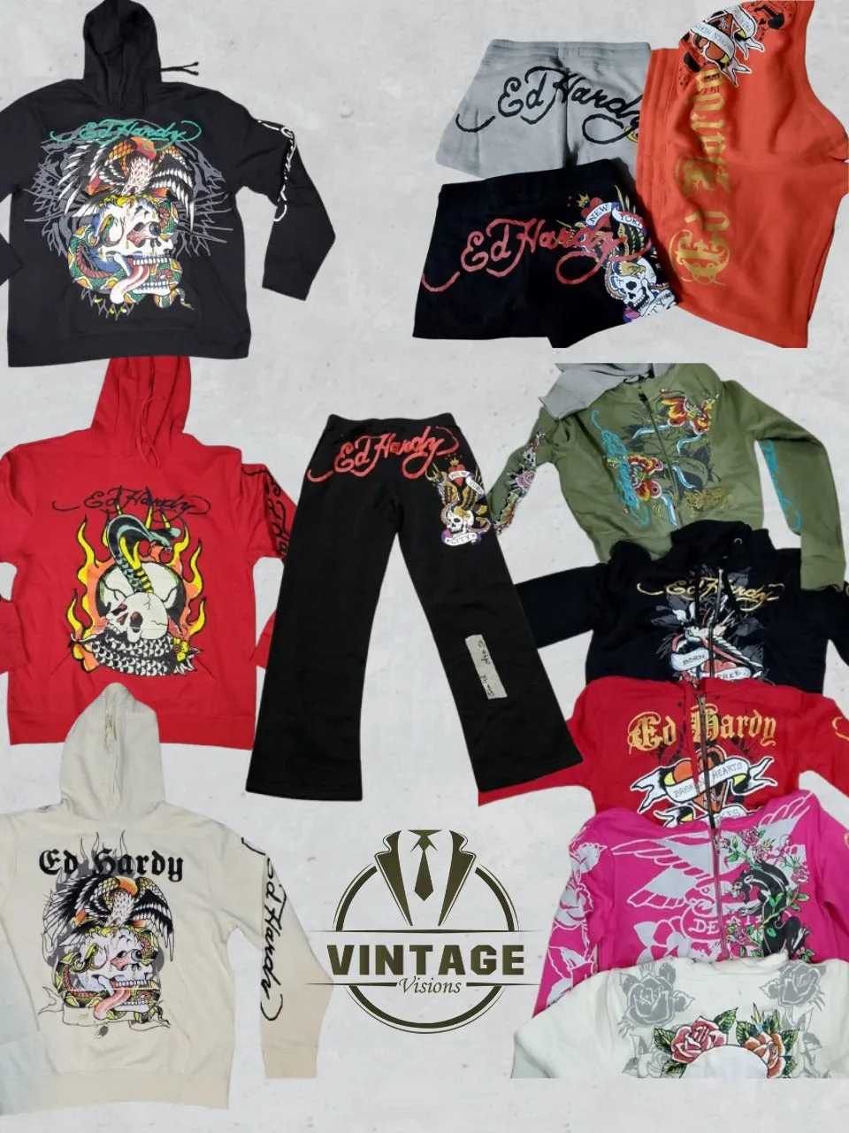 ED Hardy Deadstock 50 Pcs -Men's and Ladies Bundle