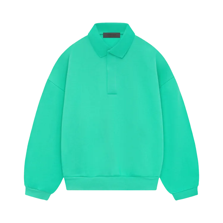 Fear Of God Essentials Fear of God Essentials Long-Sleeve 'Mint Leaf' Polo, Green