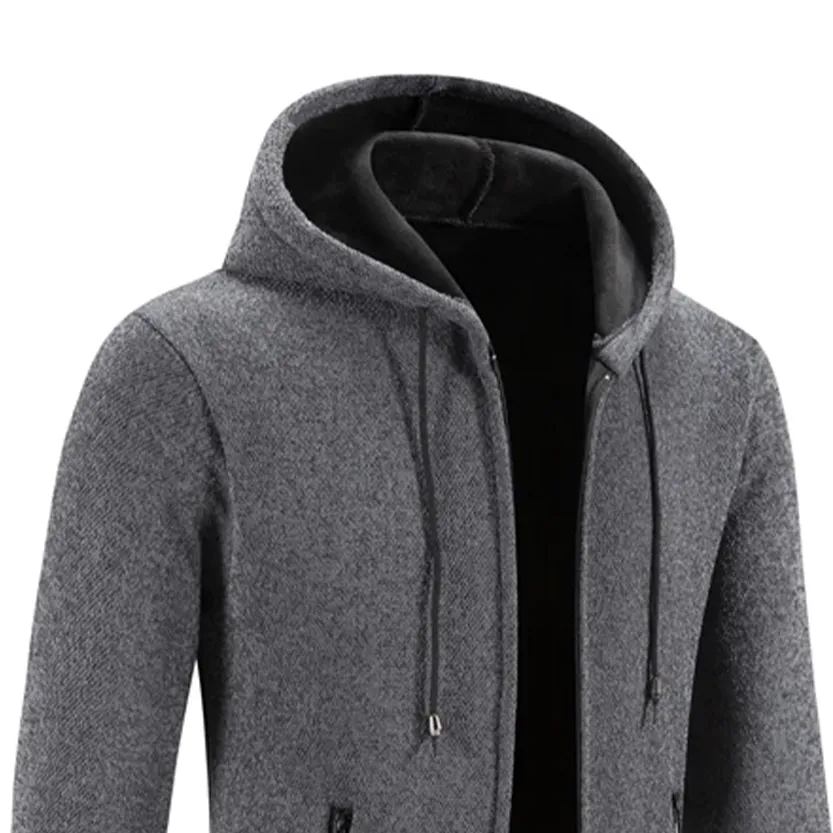 Funki Buys | Jackets | Men's Long Zip Up Hooded Jackets