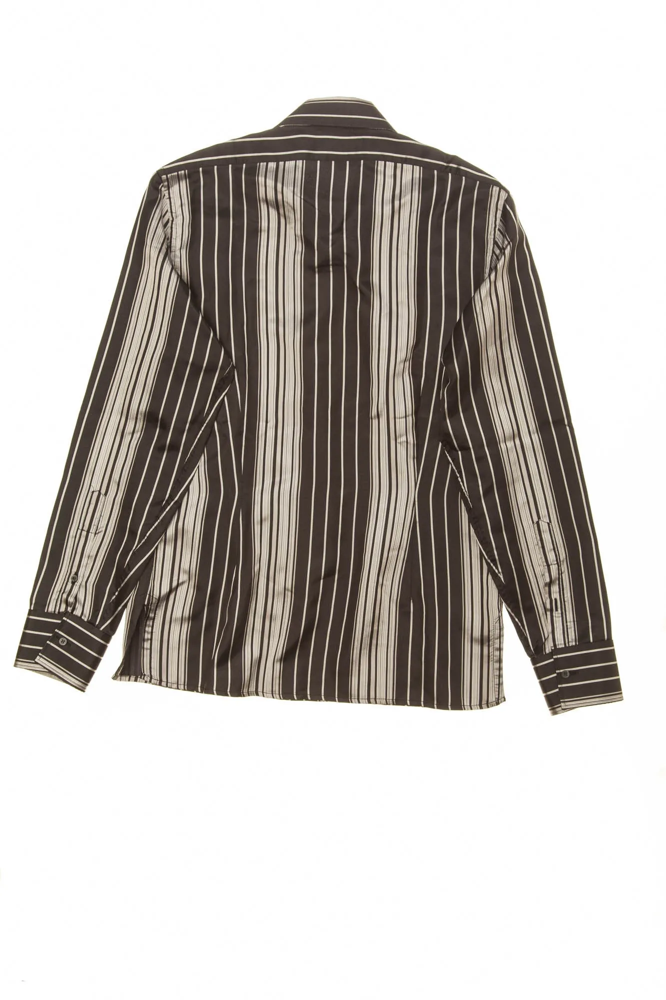 Gucci - Black and Silver Striped Button Down - 16 1/2