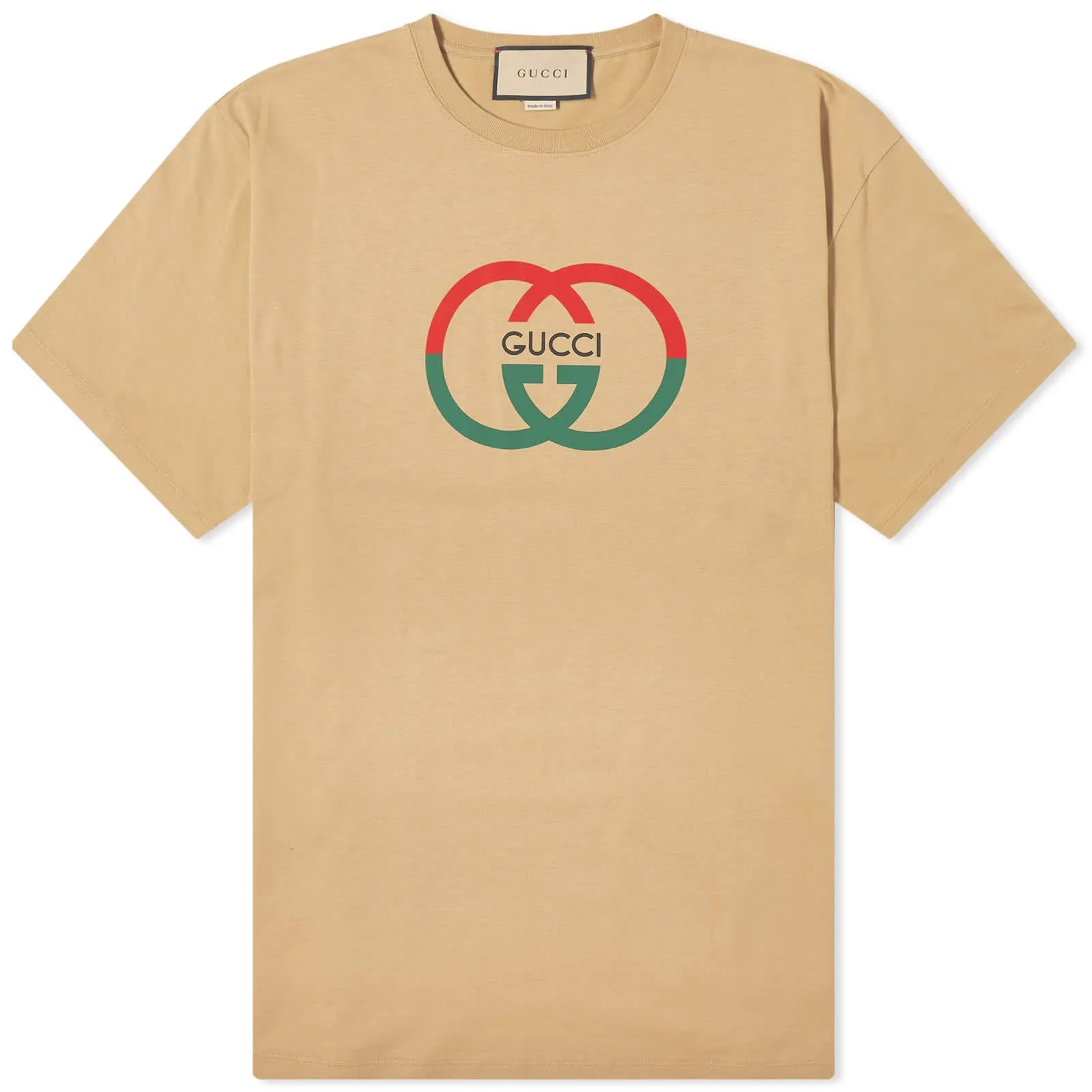 Gucci Interlocking Logo T-Shirt, Camel