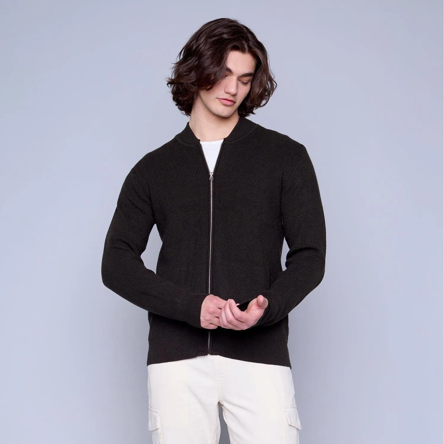 Hedge Bomber Zip Sweater