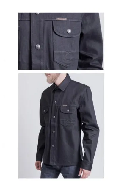 Indigofera Copeland Denim Jacket, Black Gunpowder