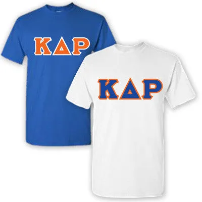 Kappa Delta Rho Lettered T-Shirt, 2-Pack Bundle Deal - TWILL