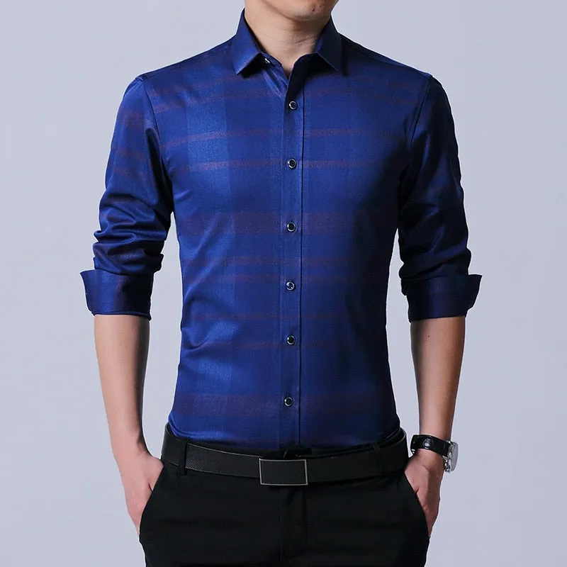 LANGMENG Men's Dress Shirt Brand