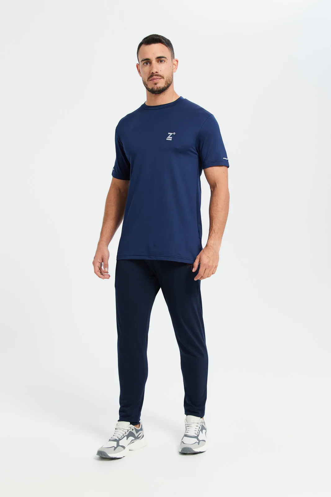 Men Blue Entry Active T-Shirt