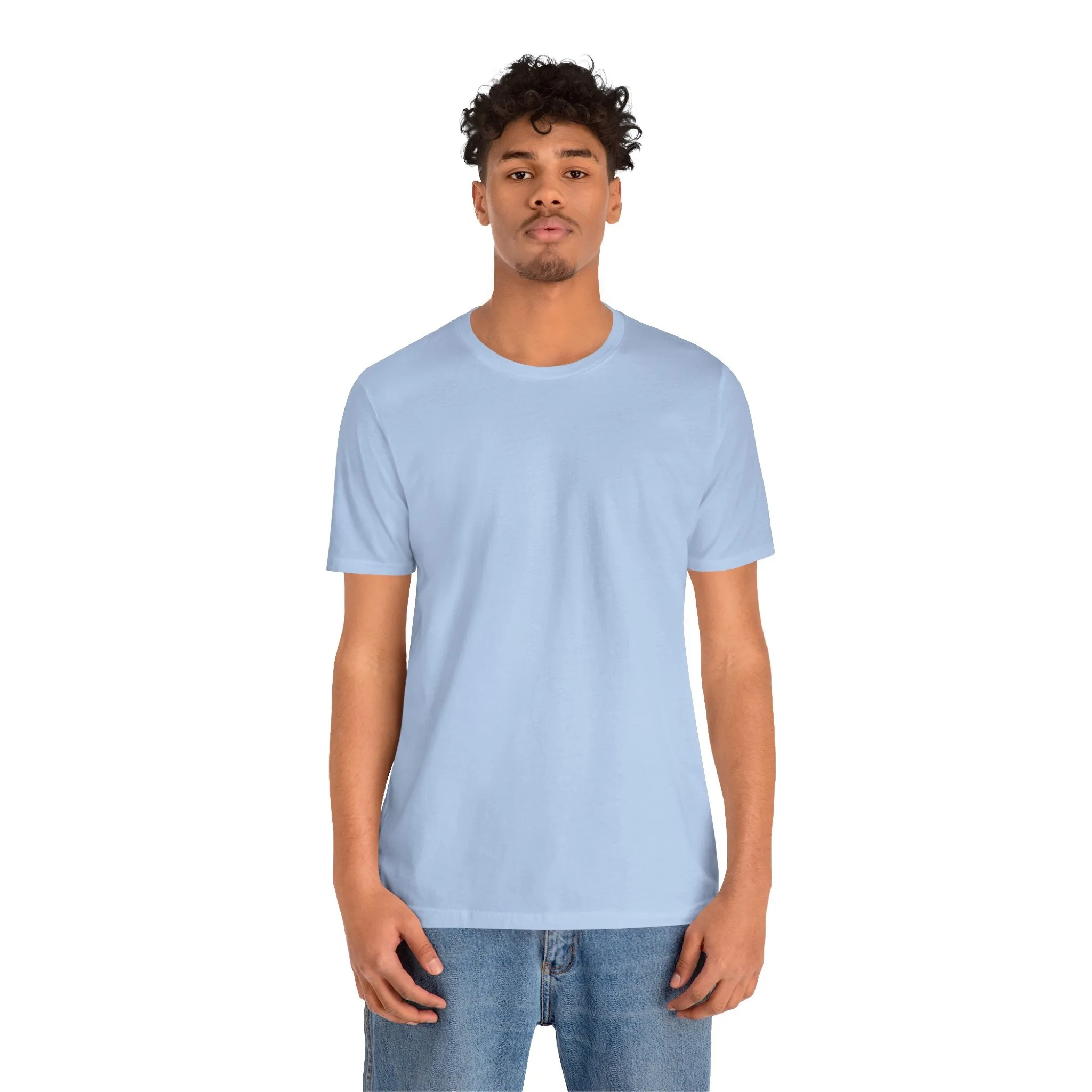 Men's Baby Blue T Shirts Premium Casual Short Sleeve Classic Fit Crew Neck Shirts