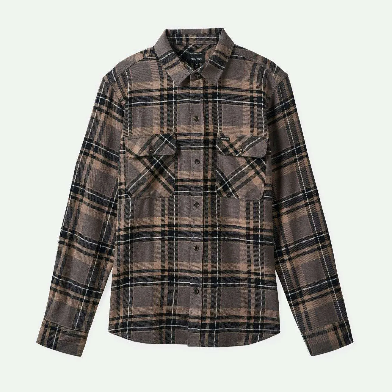 Men's Bowery Long Sleeve Flannel - Charcoal/Black/Cinder Grey