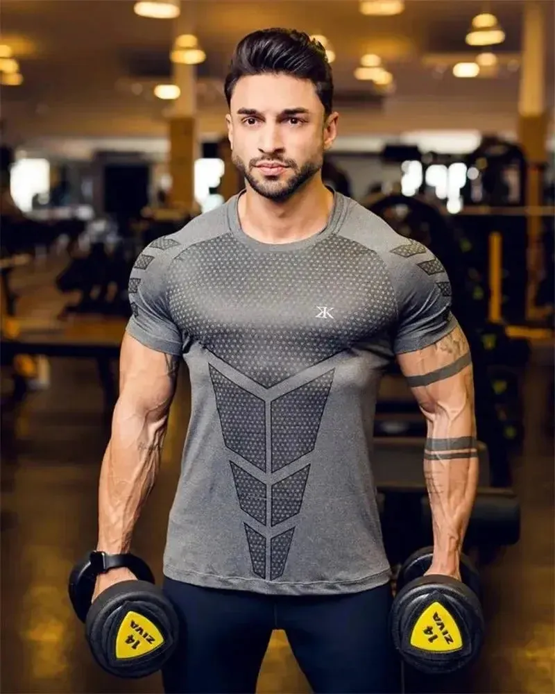 Men's Compression T-Shirt. Men's Shirts Skinny Tee Shirt. Men's Gym T-Shirts. Running T-Shirt. Fitness Sports T-Shirts.