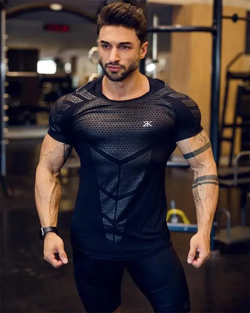 Men's Compression T-Shirt. Men's Shirts Skinny Tee Shirt. Men's Gym T-Shirts. Running T-Shirt. Fitness Sports T-Shirts.