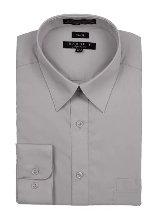 Men's Dress Shirt Button Down Slim-fit | By Marquis | 009SL