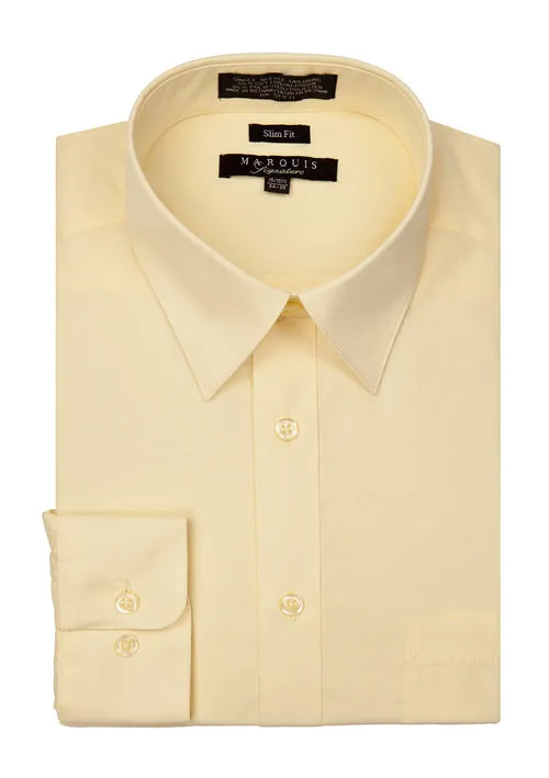 Men's Dress Shirt Button Down Slim-fit | By Marquis | 009SL