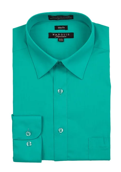 Men's Dress Shirt Button Down Slim-fit | By Marquis | 009SL