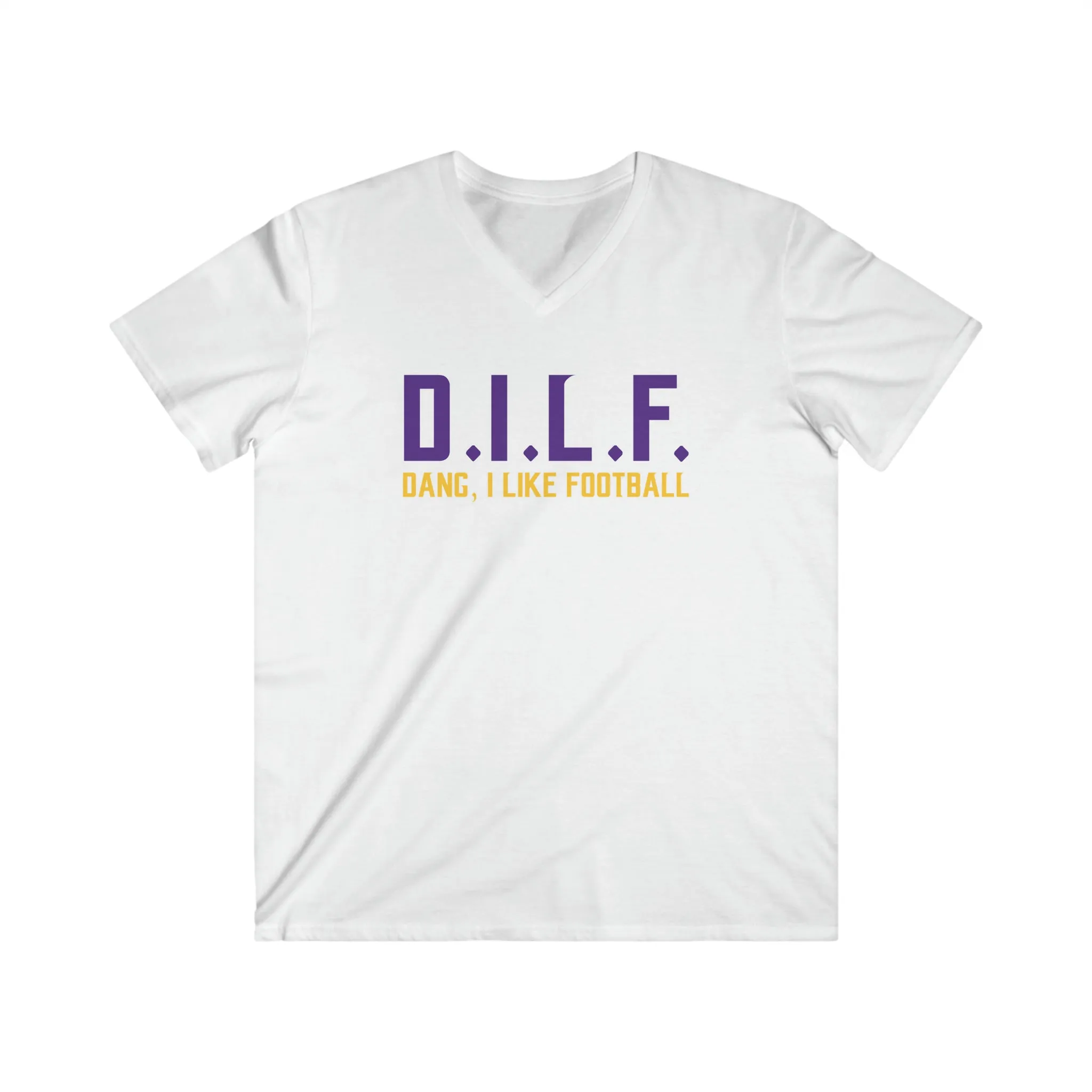 Men's Fitted V-Neck Short Sleeve - D.I.L.F.