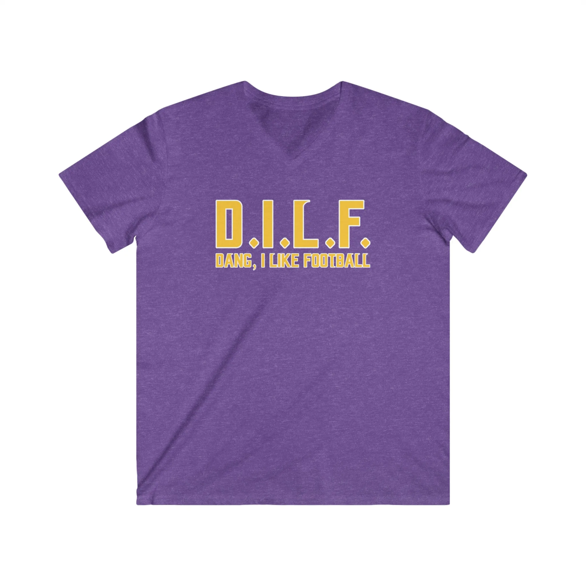 Men's Fitted V-Neck Short Sleeve - D.I.L.F.