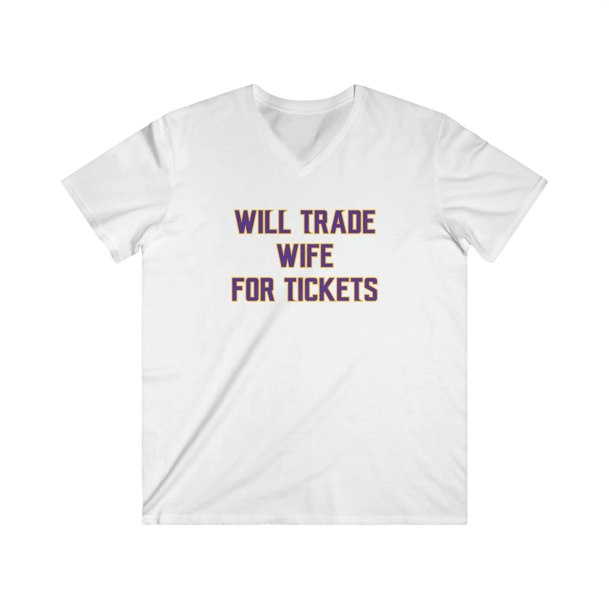 Men's Fitted V-Neck Short Sleeve - Wife for Tickets