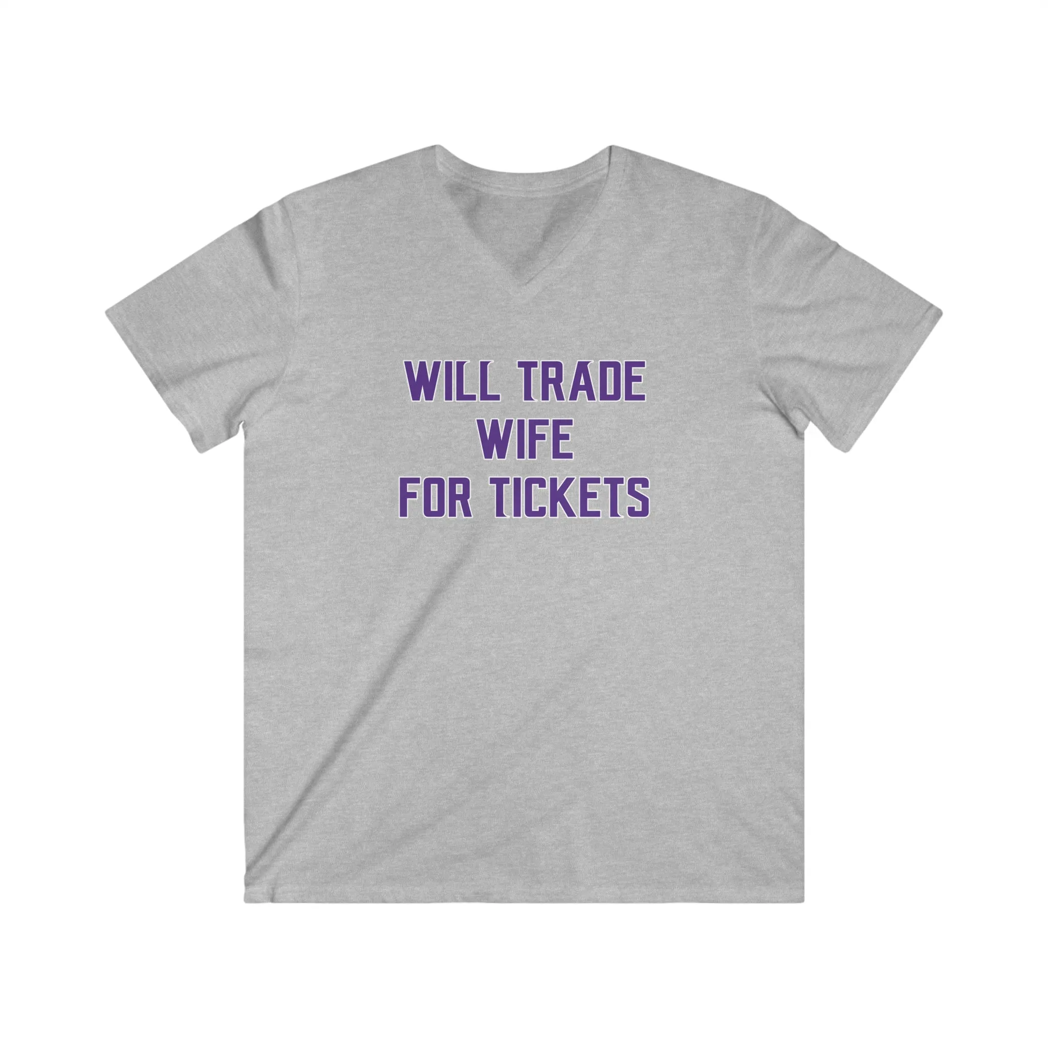 Men's Fitted V-Neck Short Sleeve - Wife for Tickets