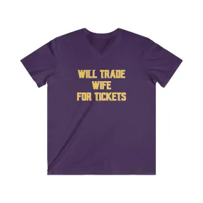 Men's Fitted V-Neck Short Sleeve - Wife for Tickets