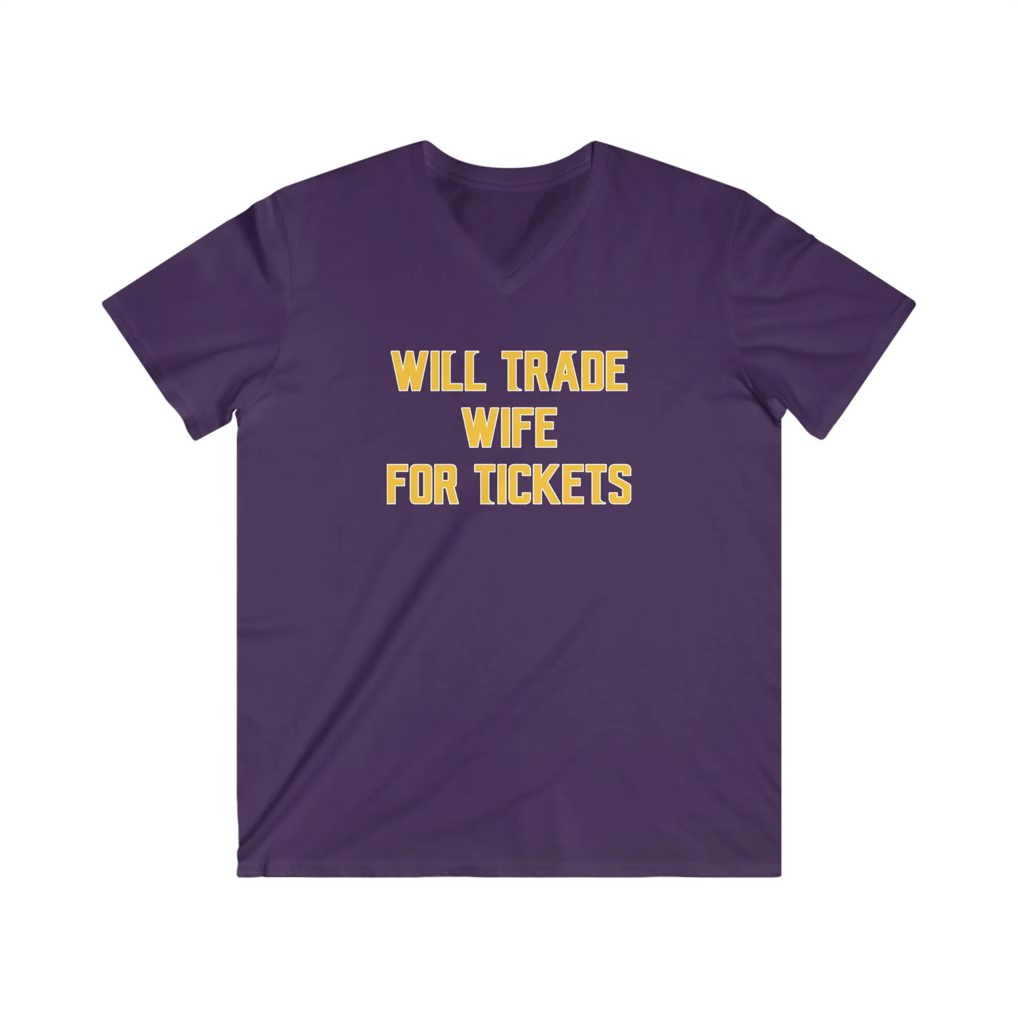 Men's Fitted V-Neck Short Sleeve - Wife for Tickets