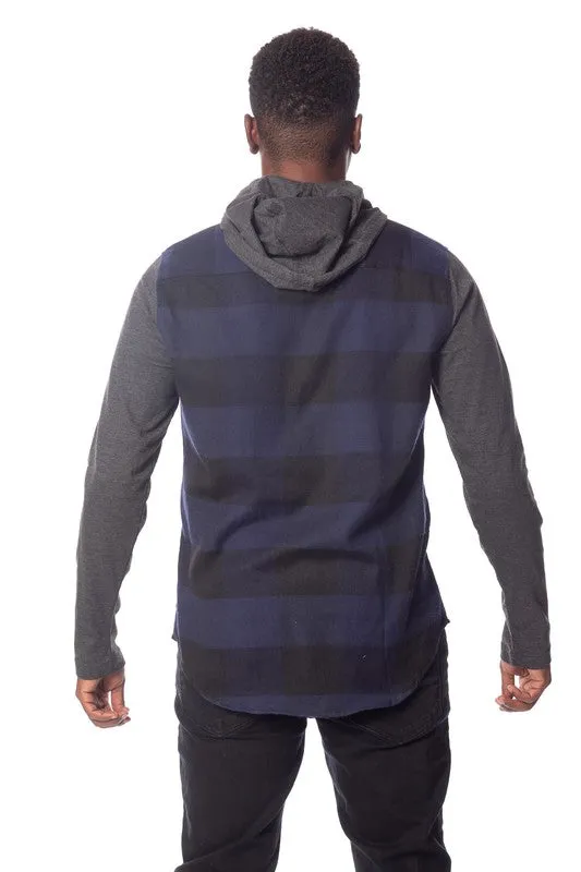 MENS FLANNEL HOODIE