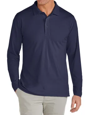 Men's Long Sleeve Pique Polo Shirt