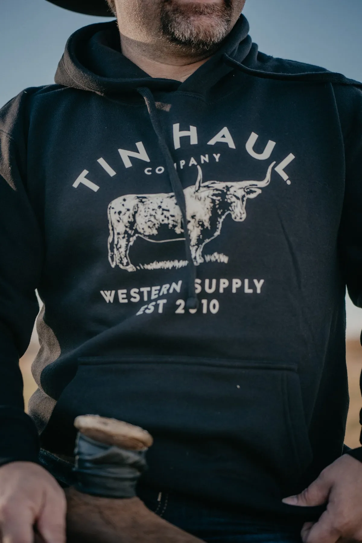 Men's 'Longhorn' Tin Haul Western Supply Hoodie (S - XXL)