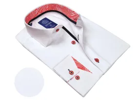 MEN'S SHIRT BUTTON DOWN DRESSY EUROPEAN FIT | H33