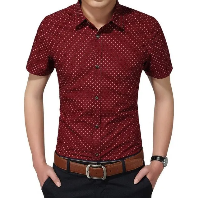 Men'S Social Polka Dot Casual Shirt