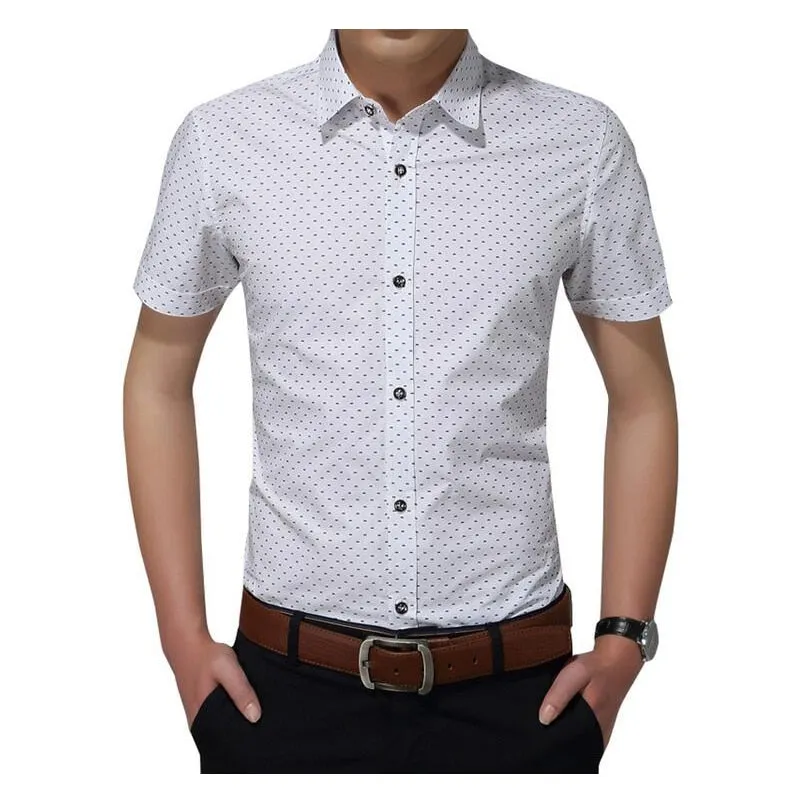 Men'S Social Polka Dot Casual Shirt