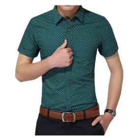 Men'S Social Polka Dot Casual Shirt