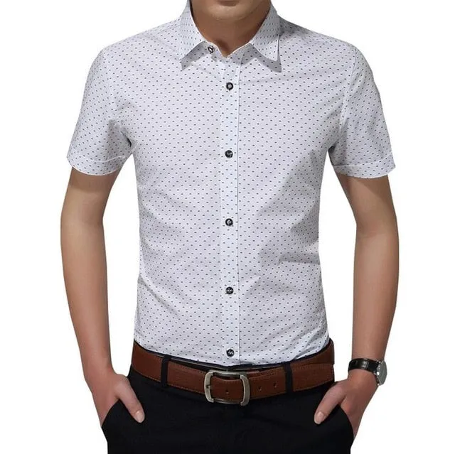 Men'S Social Polka Dot Casual Shirt