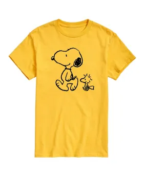 Men's T-shirt peanuts snoopy woodstock AIRWAVES