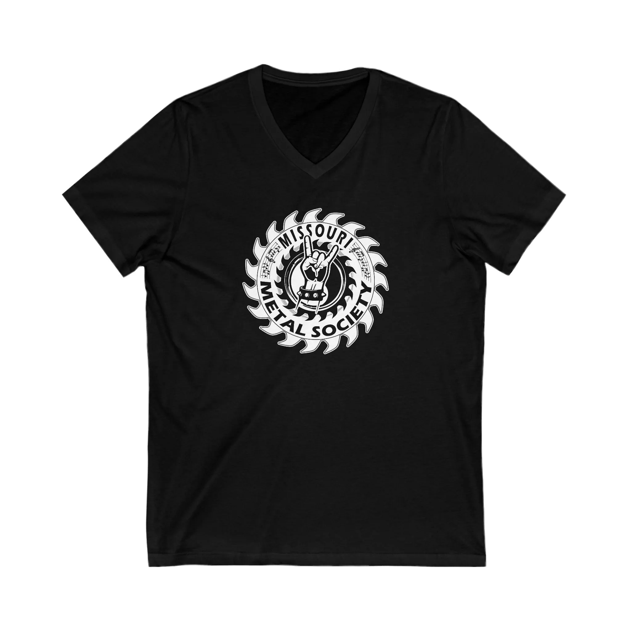 Missouri Metal Society Jersey Short Sleeve V-Neck Tee