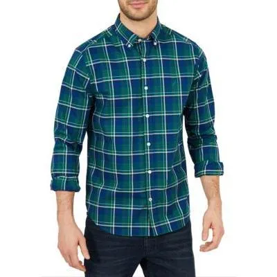 Nautica Mens Classic Fit Plaid Button up Shirt