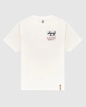 Ninja Polar Bear Oversized Graphic T-Shirt - Off White