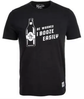 Original Penguin Mens T-Shirt Be Warned I Booze Easily, Size XL