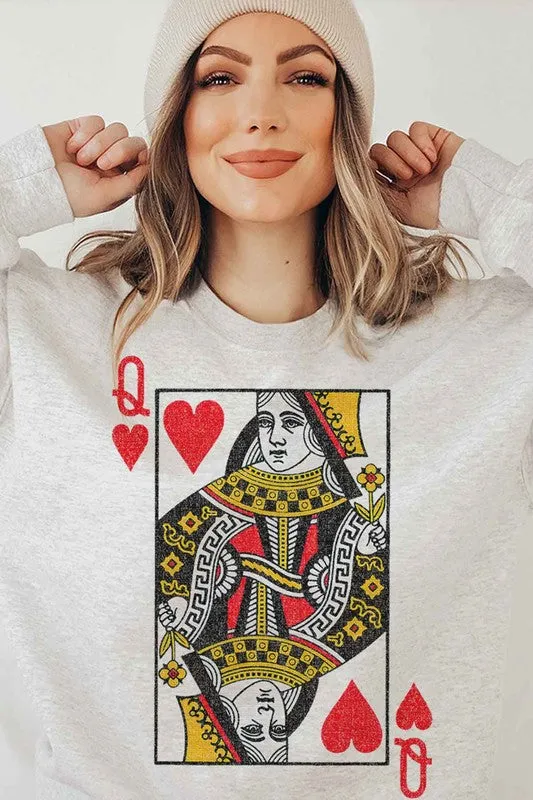 Queen of Hearts Sweatshirt - Curvy